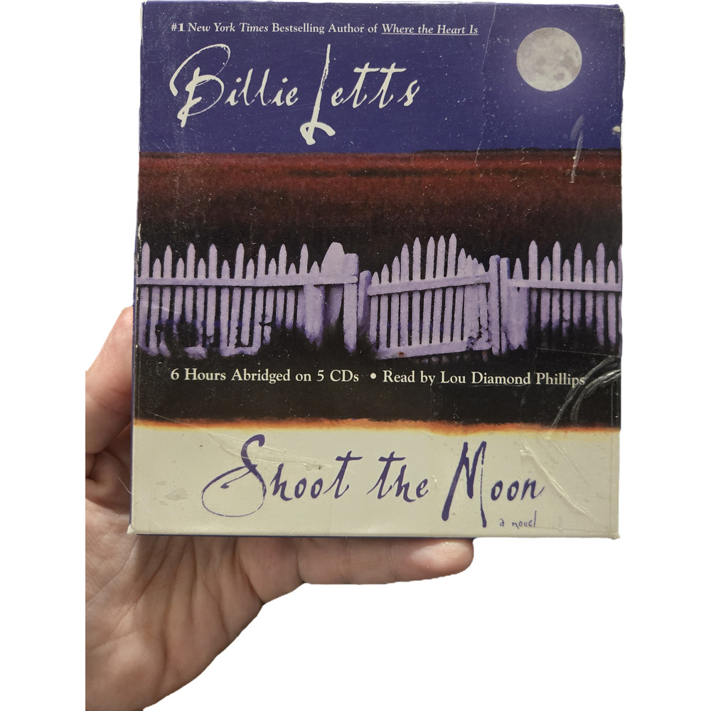 Shoot the Moon Billie Letts Audiobook CD Lou Diamond Phillips Mystery Small Town